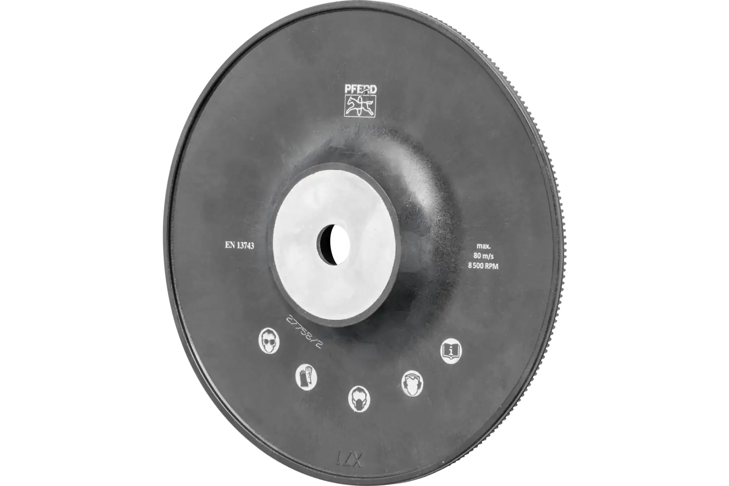 Picture of Pferd Fiber Disc Backing Pad, High Performance, Hard, 7" Dia, 5/8-11 Nut